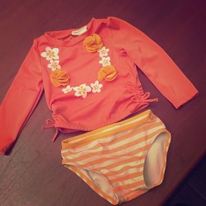 2 piece swim shirt and bottoms